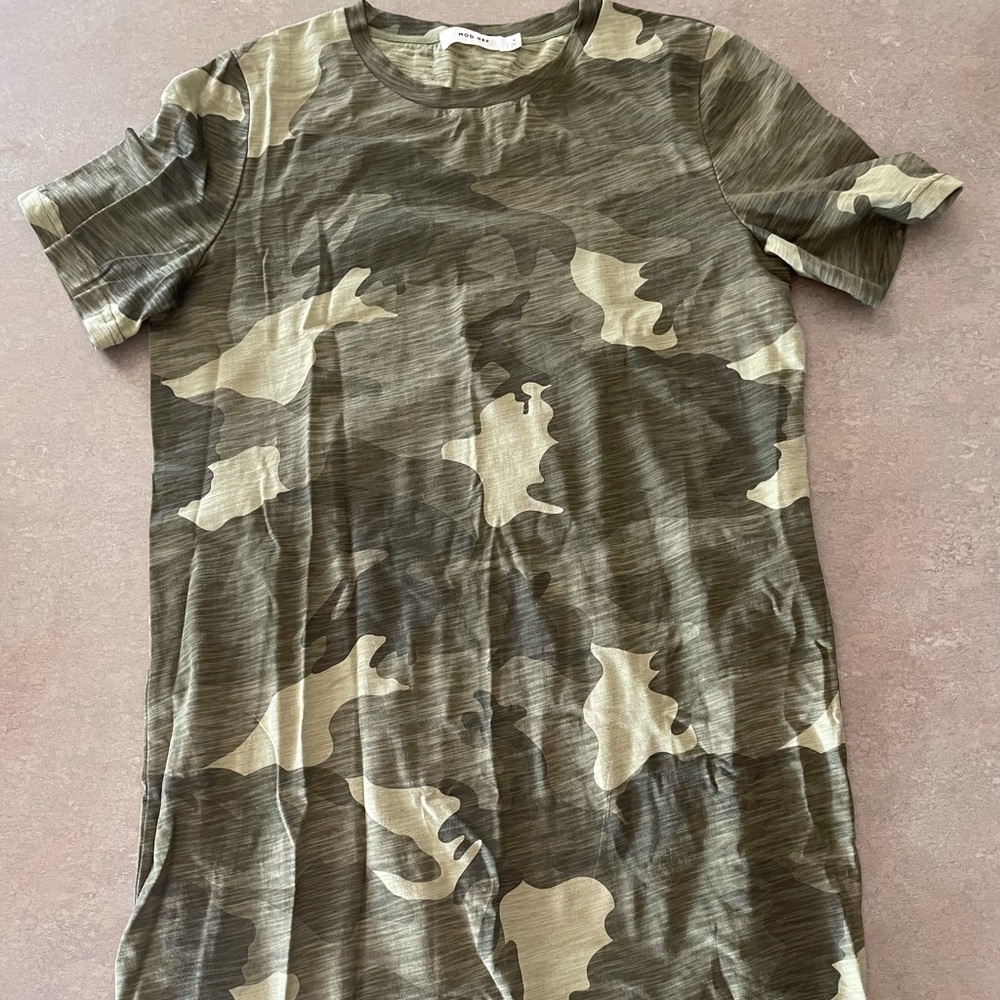 Mod Ref Camo Tee Shirt Dress- Small